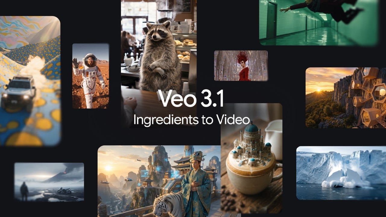 Google 发布 Veo 3.1 视频生成工具升级版，支持 4K 分辨率和竖屏格式