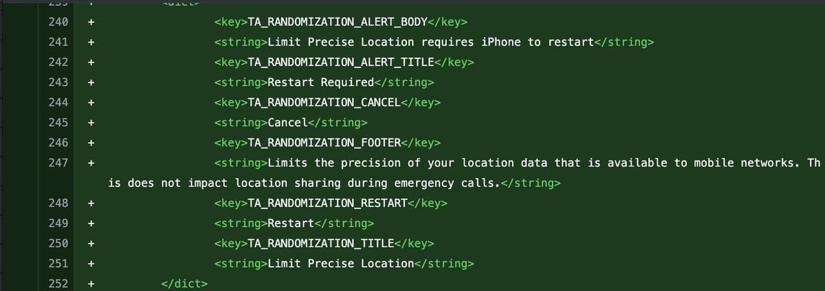 iOS 26.3 Beta 3 新增限制运营商通过蜂窝网络定位的功能