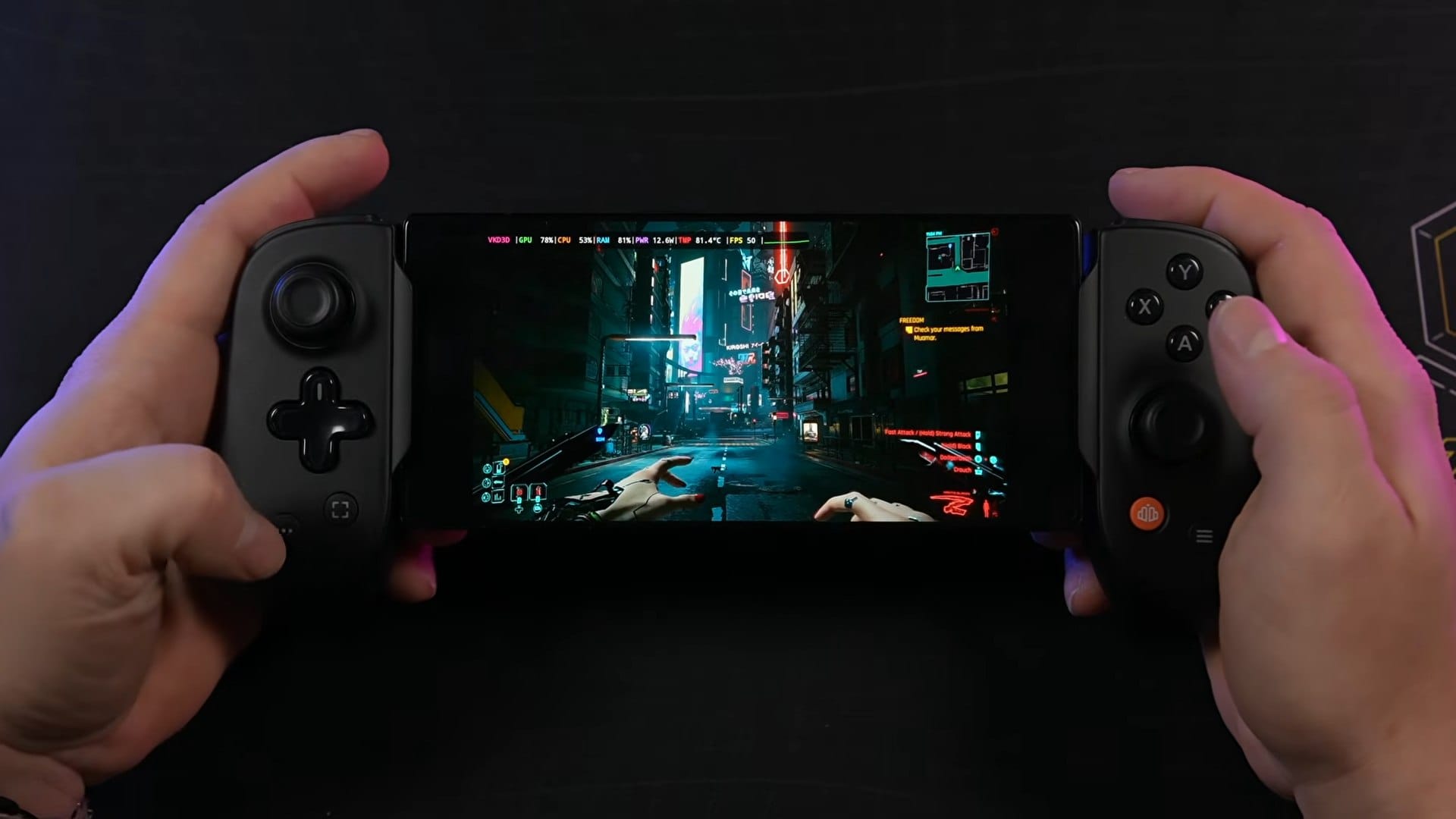 安卓手机成功模拟运行 PC 版《赛博朋克 2077》，帧率最高达 50 FPS