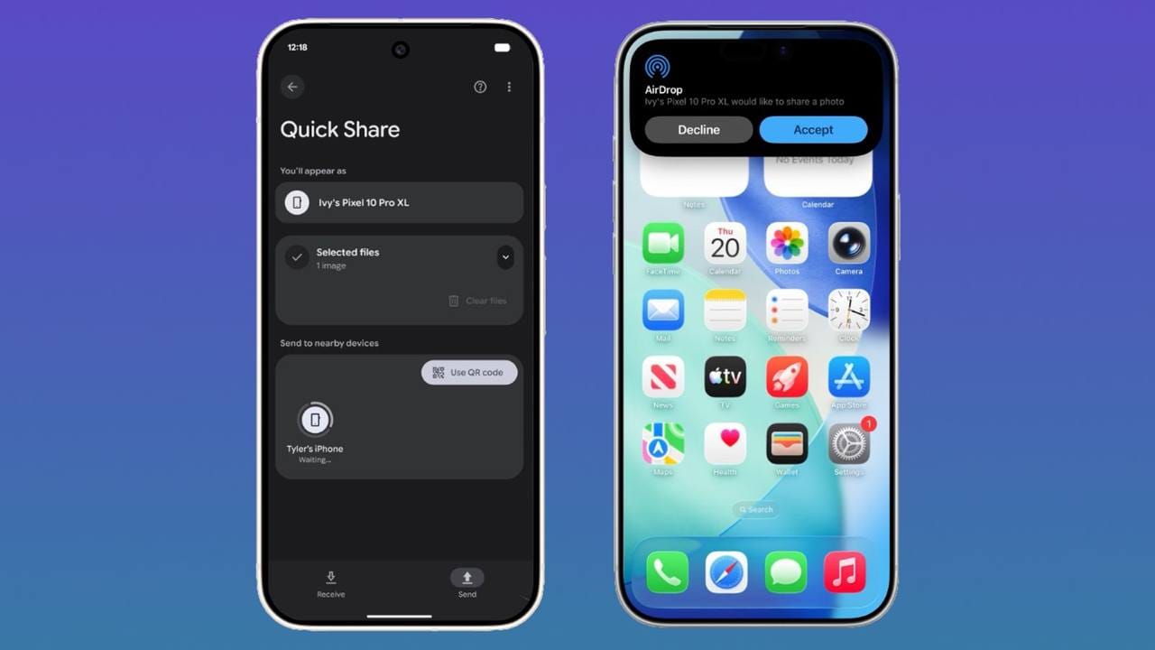 Google 强兼隔空投送功能已下放 Pixel 9 系列