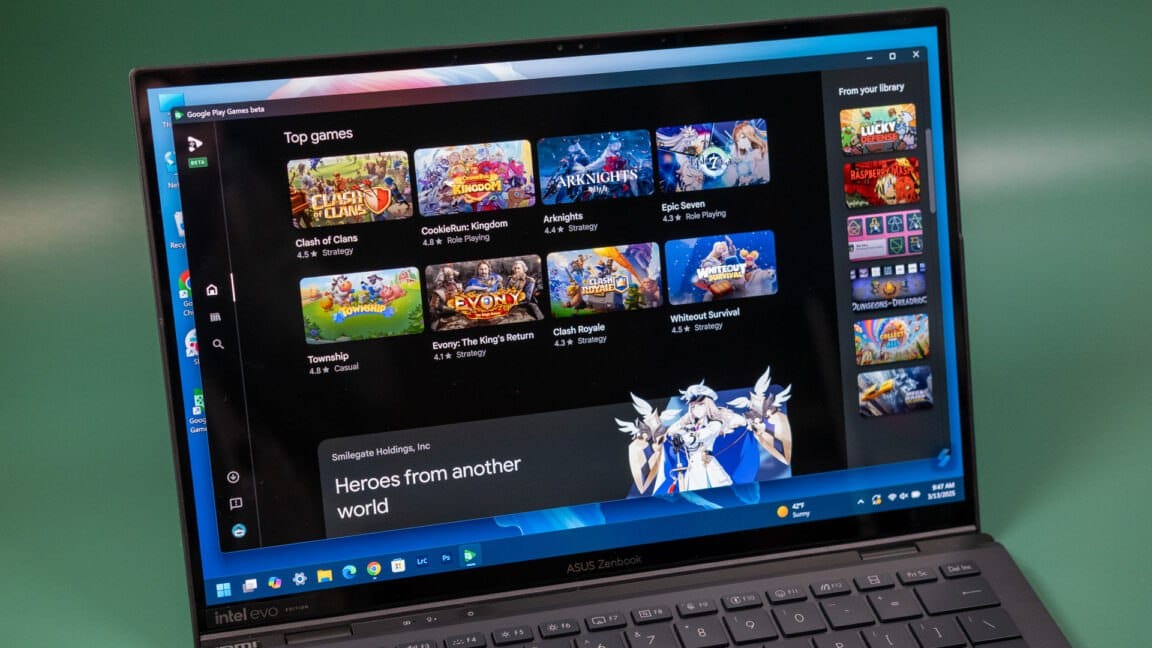 Google 继续把 Play 游戏往 PC 端搬