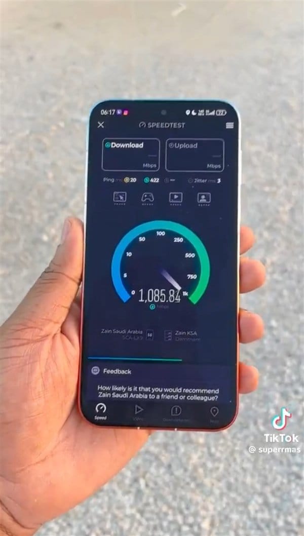 华为 5G 旗舰重返海外，新机实测峰值速率突破 1100 Mbps