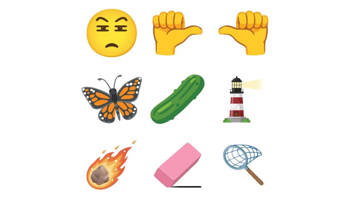 眯眼、酸黄瓜与灯塔等 Emoji 18.0 新表情符号有望登陆 iOS
