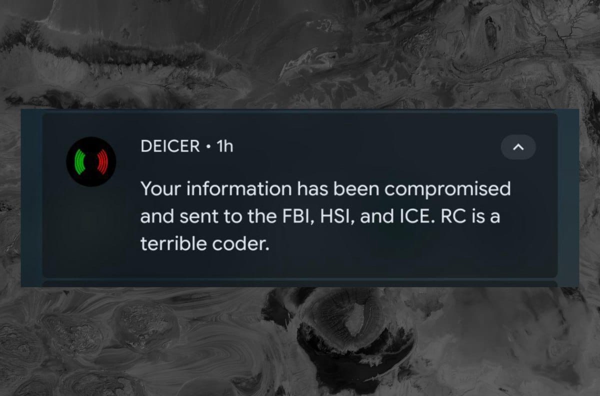 多款 ICE 监控应用遭黑客攻击，开发者否认用户数据泄露