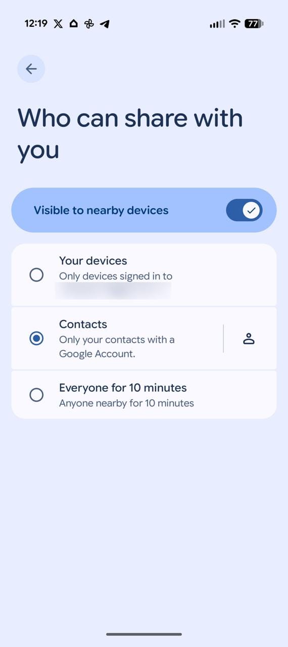 谷歌 Quick Share 拟取消“所有人”常开模式，功能逻辑对齐苹果 AirDrop