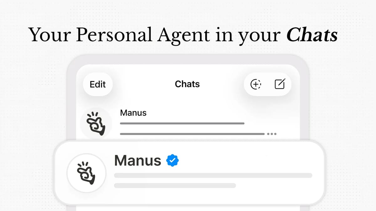 Manus 推出 Manus Agents 接入 Telegram，支持多步任务执行与语音交互