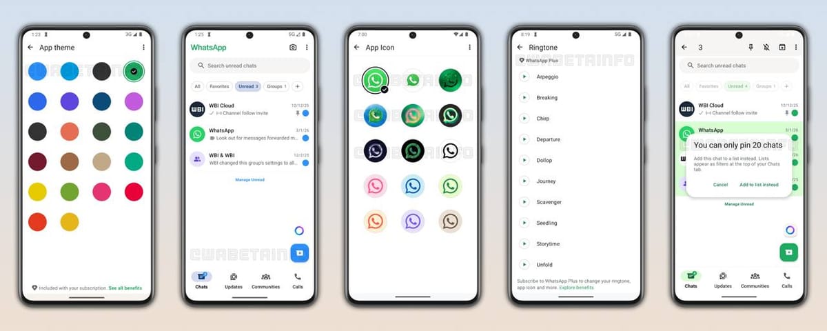 WhatsApp 正在开发 WhatsApp Plus 可选付费订阅计划