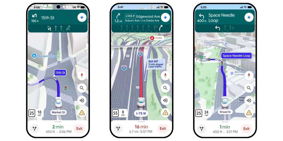 Google Maps 推出十年最大更新，引入 Gemini 赋能沉浸式导航与 AI 对话功能