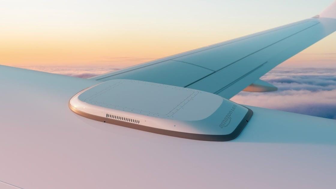 亚马逊发布机载卫星天线 Leo Aviation Antenna