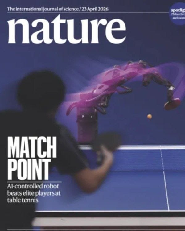 AI 乒乓球机器人击败人类精英，物理交互新突破