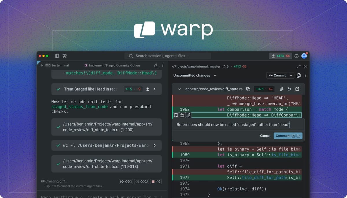 Warp 开源客户端代码库，打造基于终端的智能开发环境