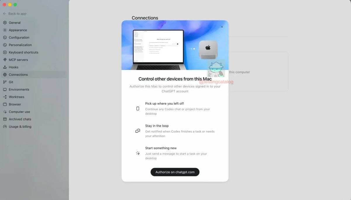 OpenAI 扩展 Codex 远程控制，拟支持锁屏 macOS 操作及多设备连接