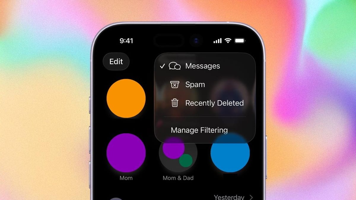 iOS 26 信息过滤上线：验证码能提醒，陌生短信单独看